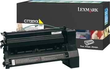 Тонер-картридж Lexmark C77x для X772e / C772n / C772dn / C772dtn 15k Yellow (C7720YX) Original - Фото №1