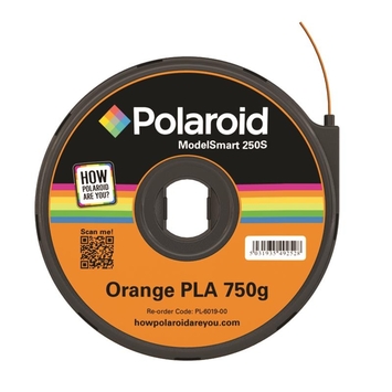 Картридж із ниткою PLA Polaroid ModelSmart 250s 1.75мм/0.75кг Orange (3D-FL-PL-6019-00) - Фото №1