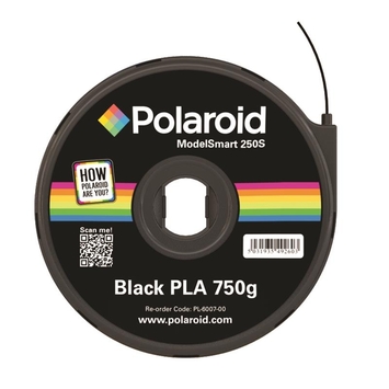 Картридж із ниткою PLA Polaroid ModelSmart 250s 1.75мм/0.75кг Black (3D-FL-PL-6007-00) - Фото №1