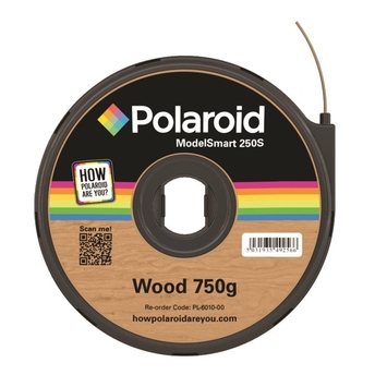 Картридж із ниткою PLA Polaroid ModelSmart 250s 1.75мм/0.75кг Wood (3D-FL-PL-6010-00) - Фото №1
