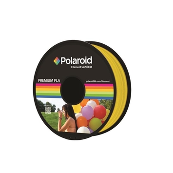 Котушка з ниткою 1.75мм/1кг PLA Polaroid для 3D принтера, прозорий жовтий - Фото №1