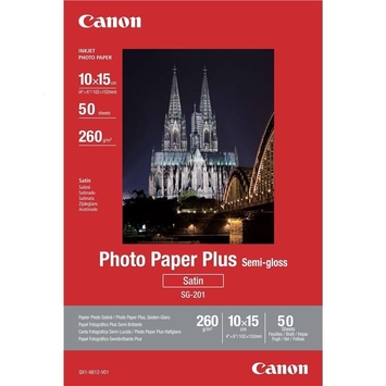 Бумага Canon 4"x6" Photo Paper Plus Semi-gloss SG-201 50л. - Фото №1
