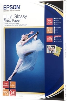 Папір Epson 130mmx180mm Ultra Glossy Photo Paper, 50л. - Фото №1