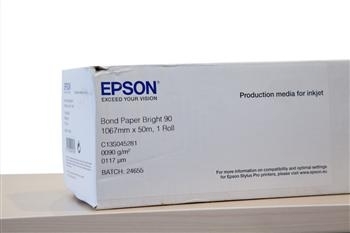 Папір Epson Bond Paper Bright (90) 42&quot;x50m - Фото №1