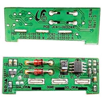 Чип BASF для Samsung CLP-510, Xerox Phaser 6100 (2000 копий) Cyan (WWMID-71859) - Фото №1