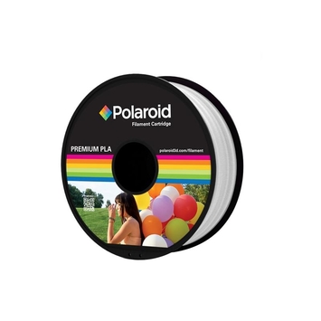 Катушка с нитью 1.75мм/1кг PLA Polaroid для 3D принтера, белый - Фото №1