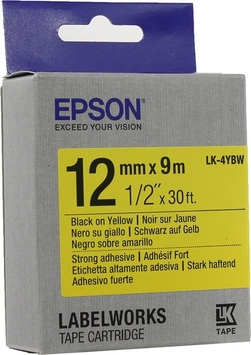 Картридж Epson Strng adh Black/Yellow 12mm x 9m (C53S654014) Original - Фото №1