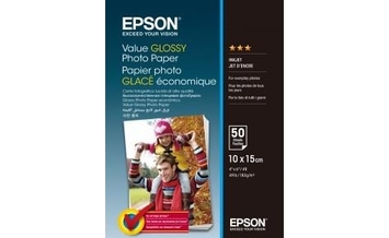 Фотопапір Value Epson глянцевий 183г/м кв, 10см x 15см, 50л (C13S400038) - Фото №1