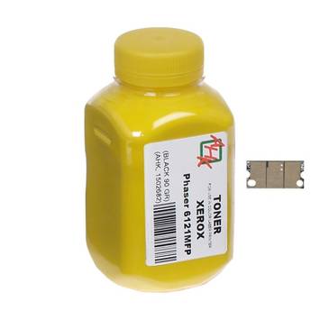 Тонер+чип АНК для Xerox Phaser 6121MFP ( тонер АНК, чип АНК) бутыль 90г Yellow (1502689) - Фото №1