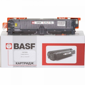 Картридж тонер BASF для HP CLJ 1500/2500 C9702A Yellow (BASF-KT-C9702A) - Фото №1