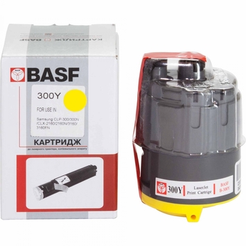 Картридж тонер BASF для Samsung CLP-300 / 300N / CLX-2160/3160 ( CLP-300Y) Yellow (B300Y) - Фото №1