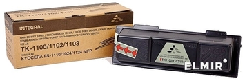 Тонер-картридж Integral для Kyocera Mita FS-1110/1024/1124 аналог TK-1100/1102/1103 Black (12100057C) + Чіп - Фото №1