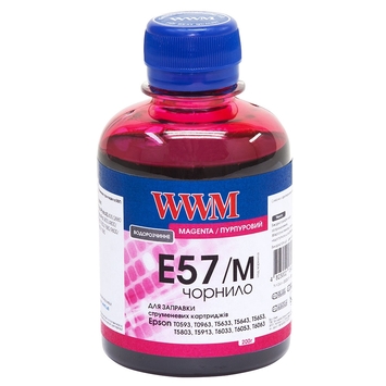 Чернила WWM Epson Stylus Photo R2400/R2880 200г Magenta Водорастворимые (E57/M) - Фото №1