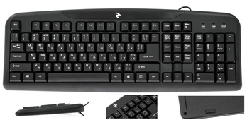 Клавиатура 2E KS 101 USB Black (2E-KS101UB) - Фото №1
