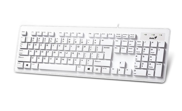 Клавиатура Genius SlimStar 130 White USB Rus (31300726104) - Фото №1