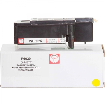 Тонер-картридж BASF для Xerox Phaser 6020/6022/WC6025/6027 106R02762 Yellow (BASF-KT-106R02762) - Фото №1