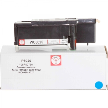 Тонер-картридж BASF для Xerox Phaser 6020/6022/WC6025/6027 106R02760 Cyan (BASF-KT-106R02760) - Фото №1