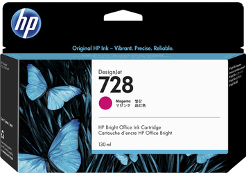 Картридж HP 728 130-ml Magenta DesignJet Ink Cartridge F9J66A - Фото №1