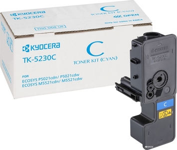 Тонер-картридж Kyocera TK-5230C для P5021cdn/cdw, M5521cdn/cdw ресурс 2200 стор. Cyan (1T02R9CNL0) - Фото №1