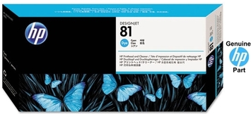 Печатающая головка HP 81 Cyan Dye Printhead and Cleaner (C4951A) C4951A - Фото №1