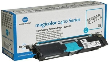 Тонер-картридж Konica Minolta MC 2430/2450/2480/2490/2500/2530/2550 ресурс 4 500@5% Cyan (A00W332) Original - Фото №1