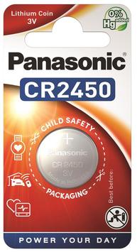 Батарейка Panasonic CR 2450 BLI 1 LITHIUM (CR-2450EL/1B) - Фото №1
