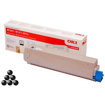 Тонер-картридж OKI TONER-K-MC853/873-7K-NEU Black (45862852) Original - Фото №1