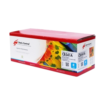 Картридж тонер HP CLJ CB541A (125A) Static ColorControl ресурс 1400 стр. Cyan (RCCB541A-CC) - Фото №1