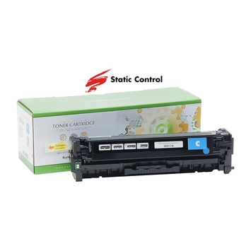 Картридж тонер HP CLJP CE411A (305A) Static Control ресурс 2600 стр. Cyan (002-01-SE411A) - Фото №1