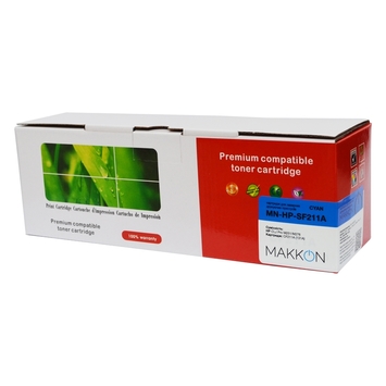 Картридж тонер HP CLJP CF211A (131A) (SF211A) Makkon ресурс 1800 стр. Cyan (MN-HP-SF211A) - Фото №1