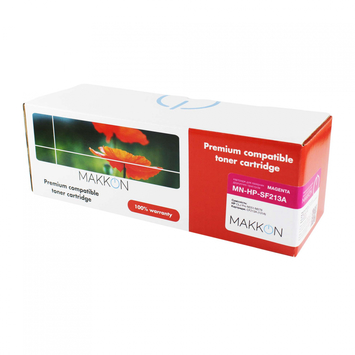 Картридж тонер HP CLJP CF213A (131A) (SF213A) Makkon ресурс 1800 стр. Magenta (MN-HP-SF213A) - Фото №1