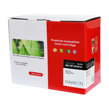 Картридж тонер HP LJP CF281A (81A) (SF281A) Makkon ресурс 10500 стр. (MN-HP-SF281A) - Фото №1