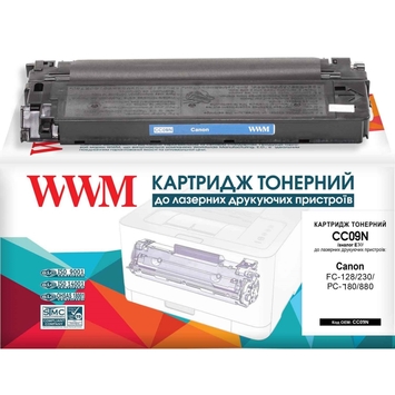 Тонер-картридж WWM для Canon FC-128/230/310/330 аналог E30 Black (CC09N) - Фото №1