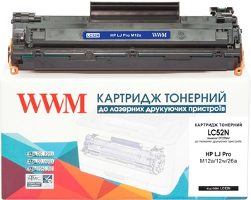 Тонер-картридж WWM для HP LJ Pro M12a/12w/26a CF279A Black (LC52N) - Фото №1