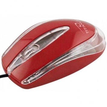 Мышь проводная Titanum Mouse TM111R Red - Фото №1