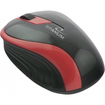 Миша бездротова Titanum Mouse TM113R Black-Red - Фото №1