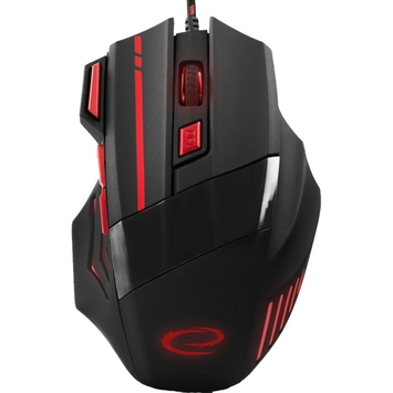 Мышь проводная Mouse MX201 WOLF Red (EGM201R) - Фото №1