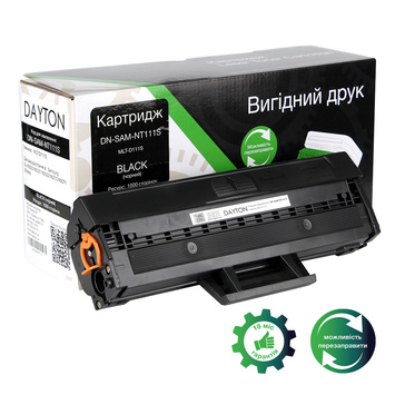 Тонер-картридж Samsung MLT-D111S (NT111S) Dayton ресурс 1000 стр. (DN-SAM-NT111S) - Фото №1
