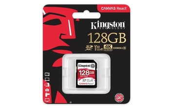 Карта памяти Kingston 128GB SDXC C10 UHS-I U3 R100 / W80MB / s - Фото №1