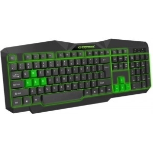 Клавиатура проводная Keyboard EGK201 GReen USB LED (EGK201GUA) - Фото №1