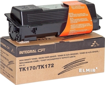 Тонер-картридж Integral для Kyocera-Mita FS-1320D/1370DN аналог TK170/TK172 Black 240г (12100054C) з чіпом - Фото №1