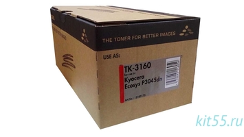 Тонер-картридж Integral для Kyoсera Mita ECOSYS P3045n/3050 аналог TK-3160 12000 копій Black (12100173) - Фото №1
