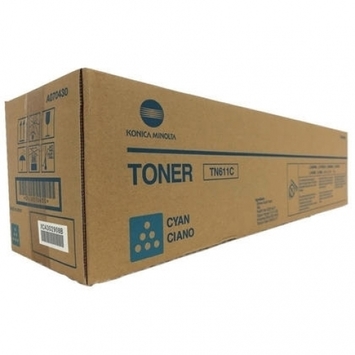 Тонер-картридж Konica Minolta Bizhub C550/C451/C650 TN-611C Cyan (A070450) Original - Фото №1