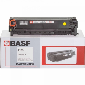 Картридж тонер BASF для HP CLJ M351a/M475dw CE412A Yellow (BASF-KT-CE412A) - Фото №1