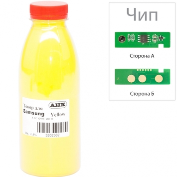 Тонер+чип АНК для Samsung SL-C430 ( тонер АНК, чип АНК) бутль 30г Yellow (3202627) - Фото №1