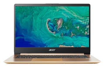 Ноутбук Acer Swift 1 SF114-32-P1KR 14.0"FHD IPS AG/ Intel Pen-N5000/4/128F/HD605/Lin/Gold(NX.GXREU.008) - Фото №1