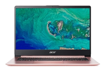 Ноутбук Acer Swift 1 SF114-32-P2LB 14.0&quot; FHD IPS AG/ Intel Pen-N5000/8/128F/HD605/W10/Pink(NX.GZLEU.016) - Фото №1