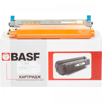 Картридж тонер BASF для Samsung CLP-310N/315, CLX-3170 CLT-C409 Cyan (BASF-KT-CLTC409S) - Фото №1