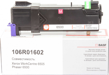 Тонер-картридж BASF для Xerox Phaser 6500/WC6505 106R01602 Magenta (BASF-KT-106R01602) - Фото №1