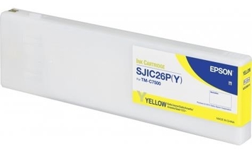 Картридж Epson SJIC26P принтера ColorWorks C7500 Yellow (C33S020621) - Фото №1